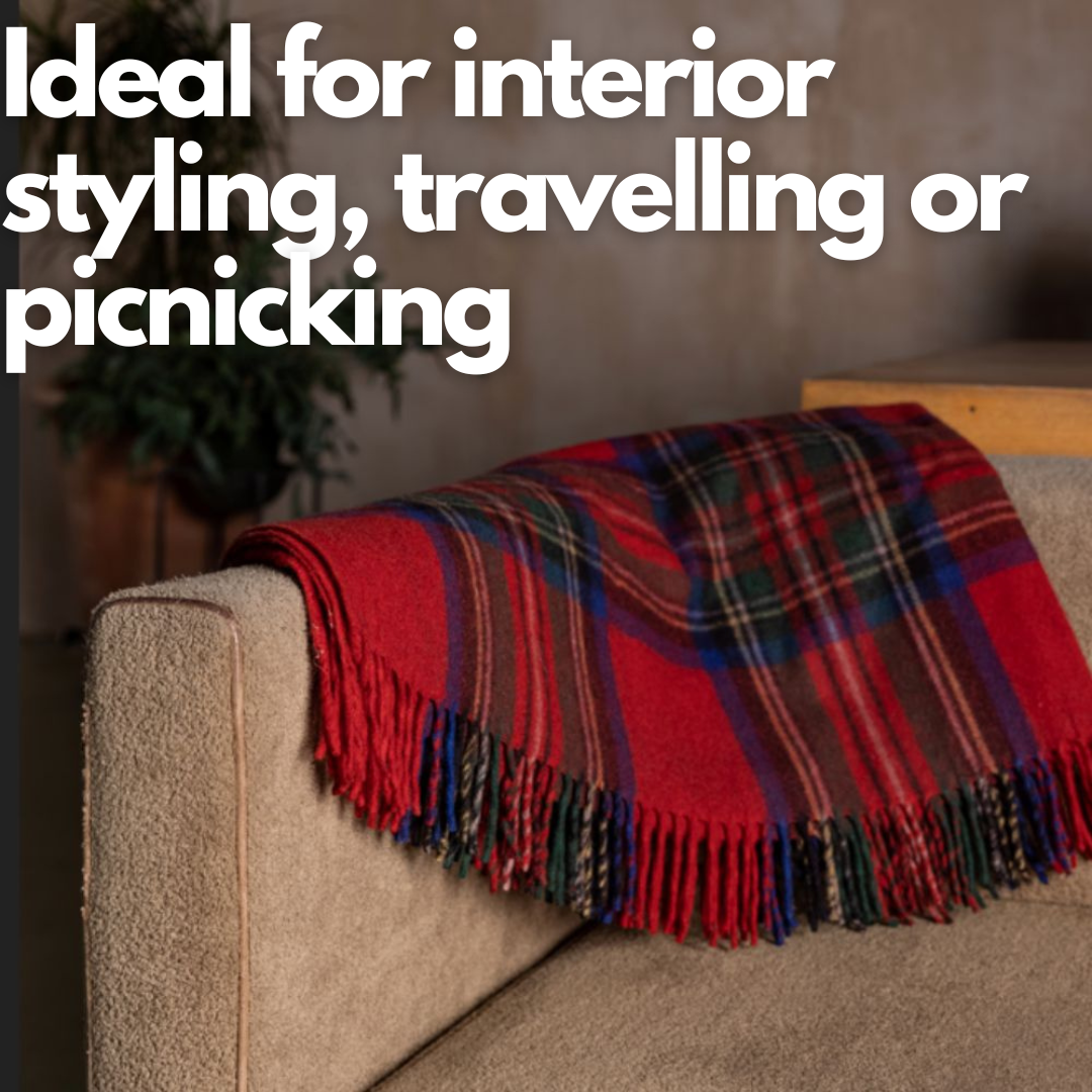 Pieridae - Knee Travel Rug Blanket Wool Tartan - Royal Stewart