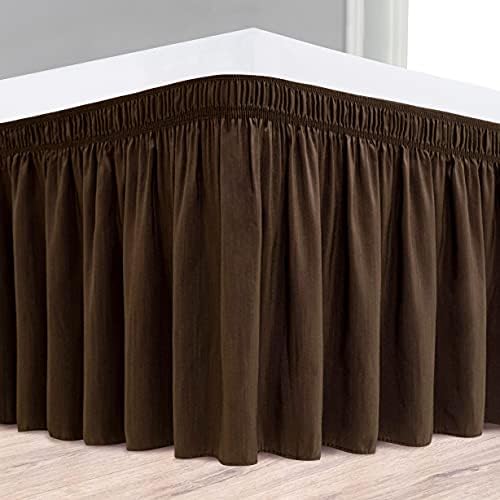 Cuddles and Cribs Wrap Around Bed Skirt -Brown