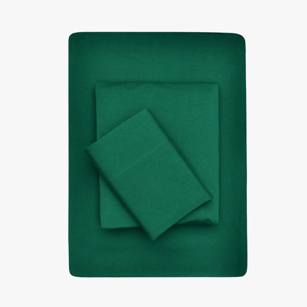 Jersey Sheet Set - Dark Green