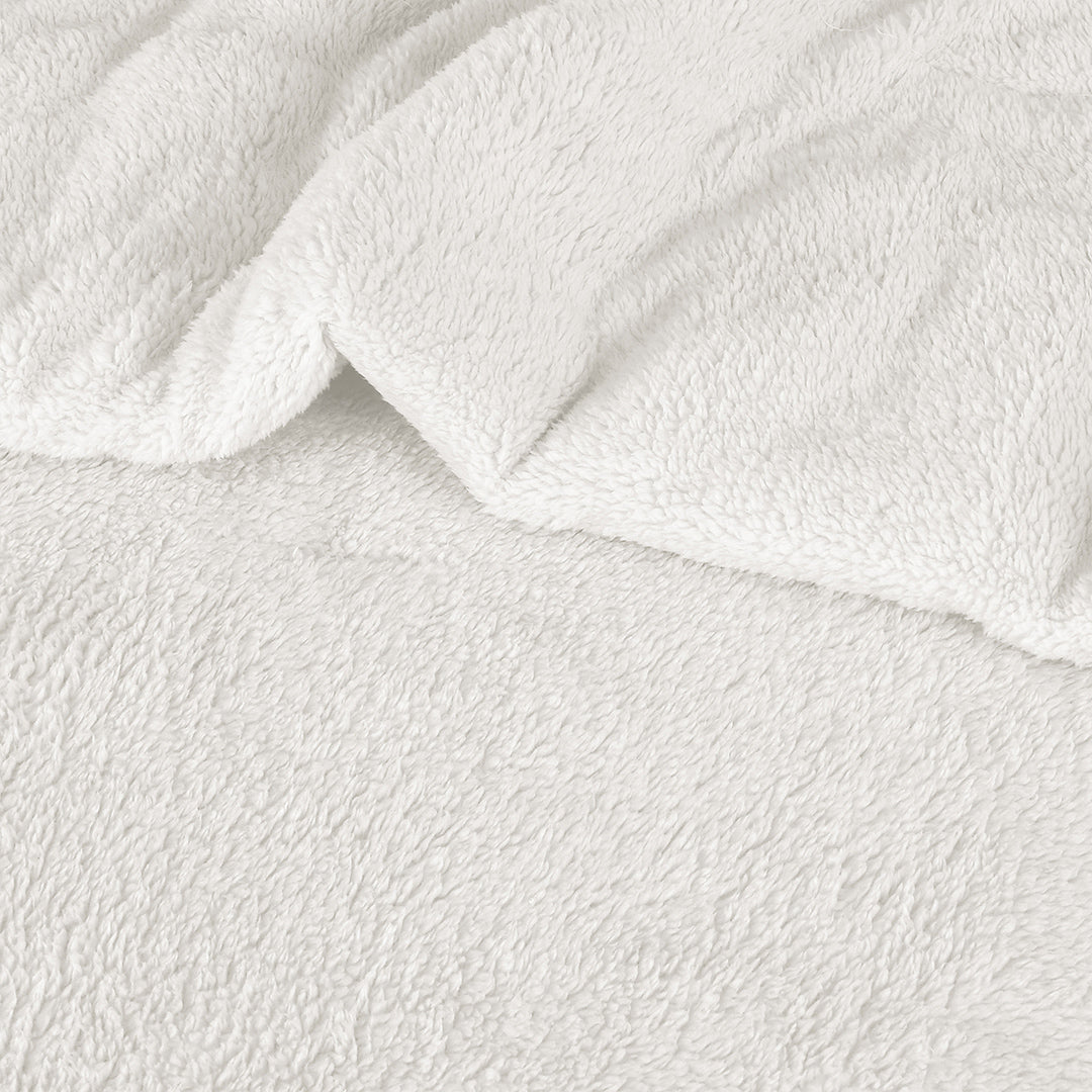Cuddles & Cribs -Teddy Fleece Comforter Set - Cream