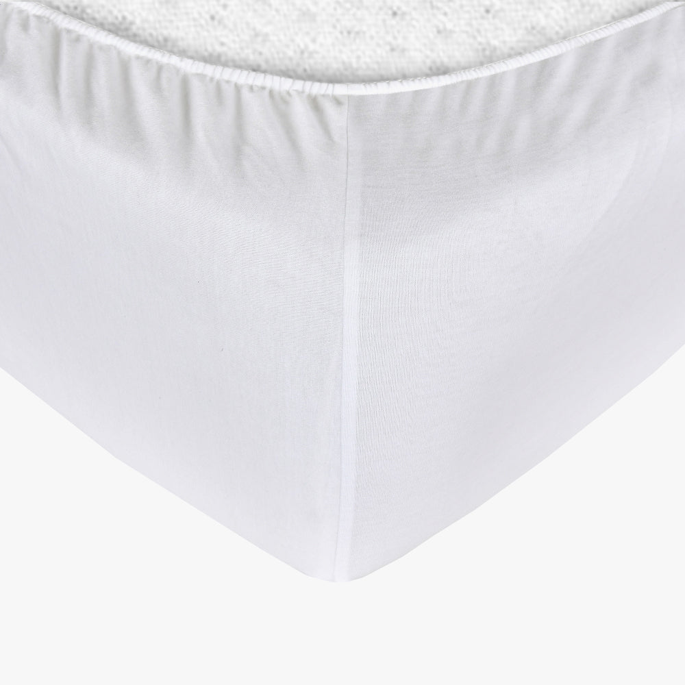 Sleepdown Jersey Sheet Set -WHITE