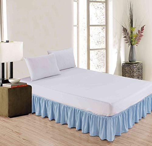Pieridae  Microfiber Luxury Hotel Quality Bed Skirt -  Light Blue