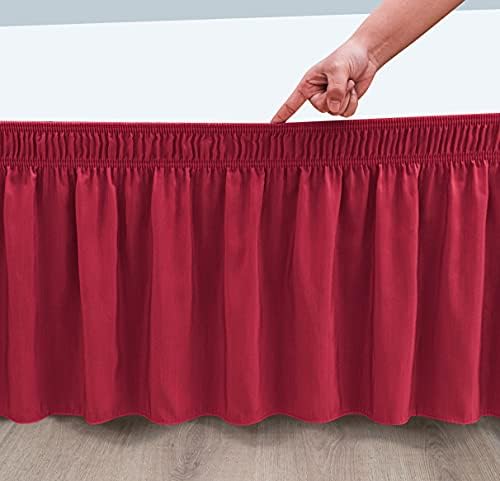 Cuddles and Cribs Wrap Around Bed Skirt -Red