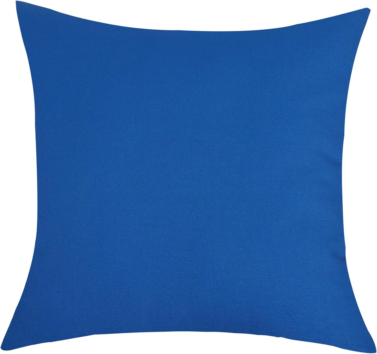 Pieridae Set of 2  Solid Cotton Canvas Throw Pillow Covers, Blue Ashes (16"x16")