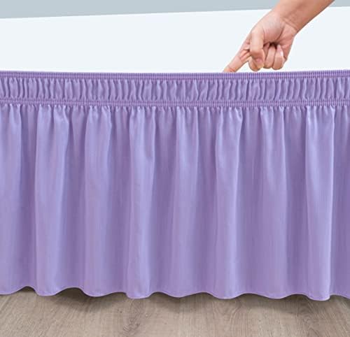 Cuddles and Cribs Wrap Around Bed Skirt -Lavender