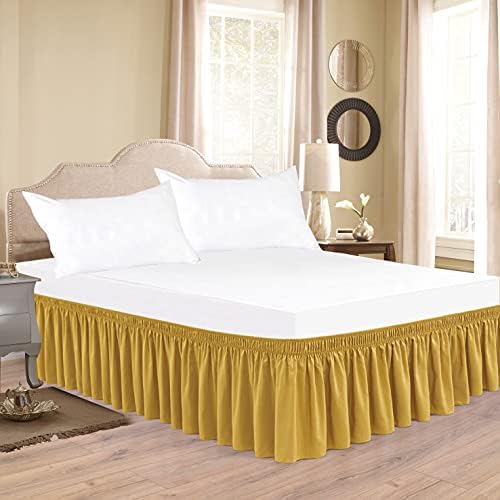 Cuddles and Cribs Wrap Around Bed Skirt -Gold