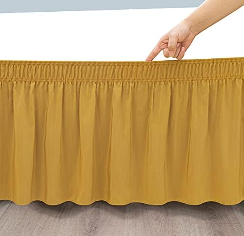Cuddles and Cribs Wrap Around Bed Skirt -Gold
