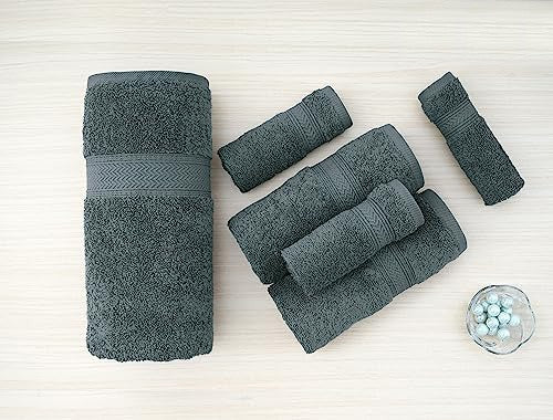 Pieridae 16-Piece Bath Towel Set - 100% Cotton Luxury Towels