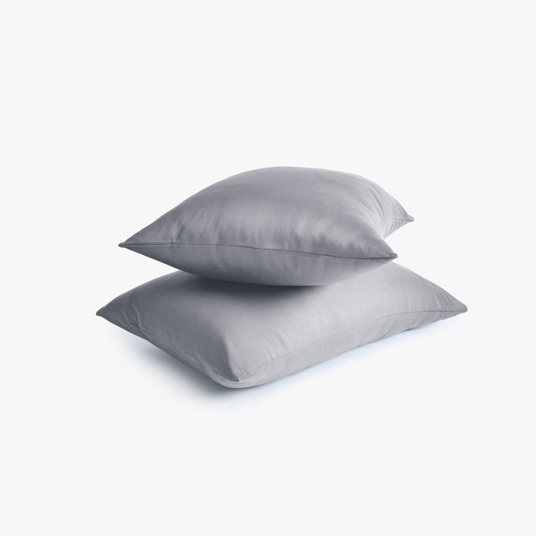 Silver - Organic Cotton Pillowcases