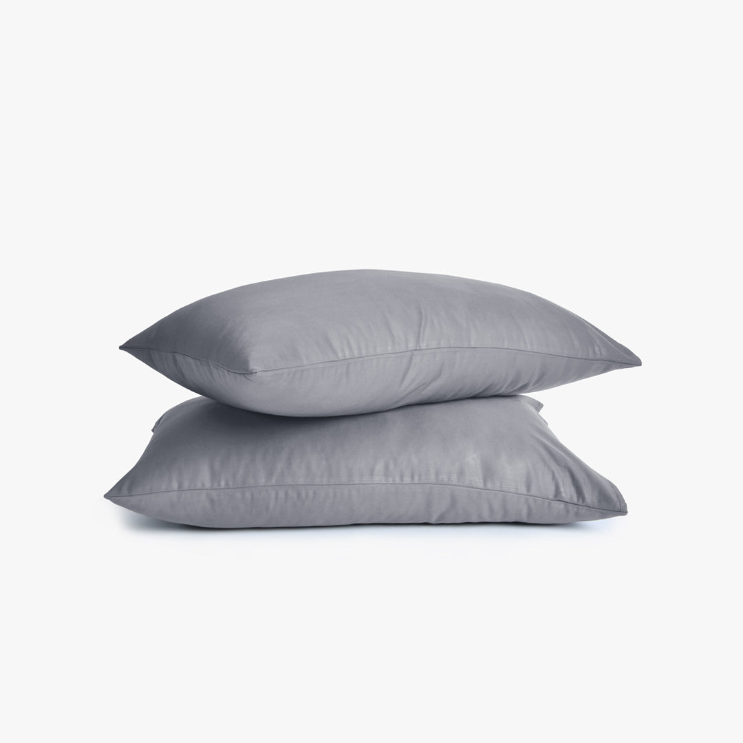 Silver - Organic Cotton Pillowcases