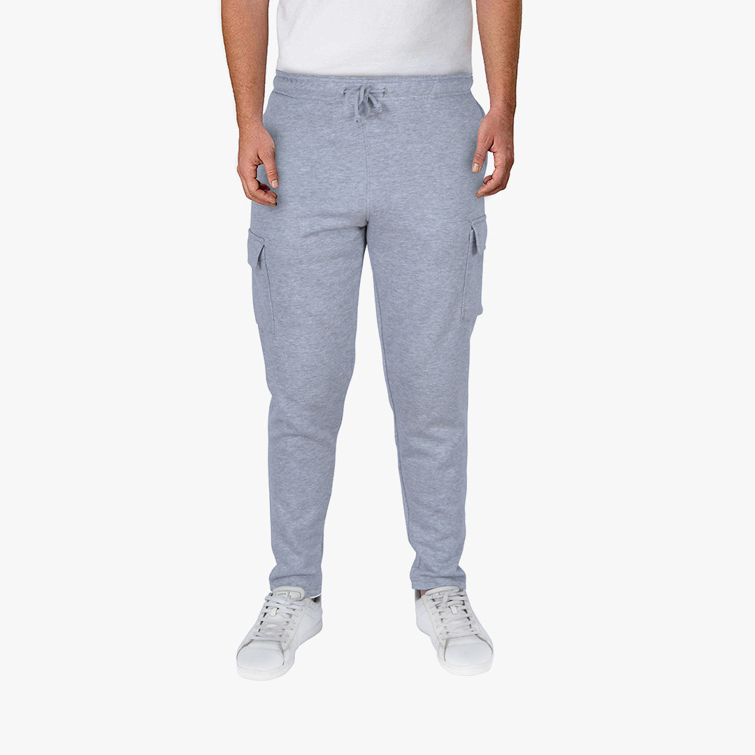 Men's Cargo Trousers-Gray