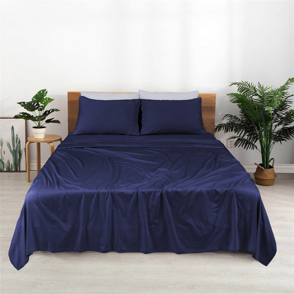 Denim - Cotton Jersey Bed Sheet Set