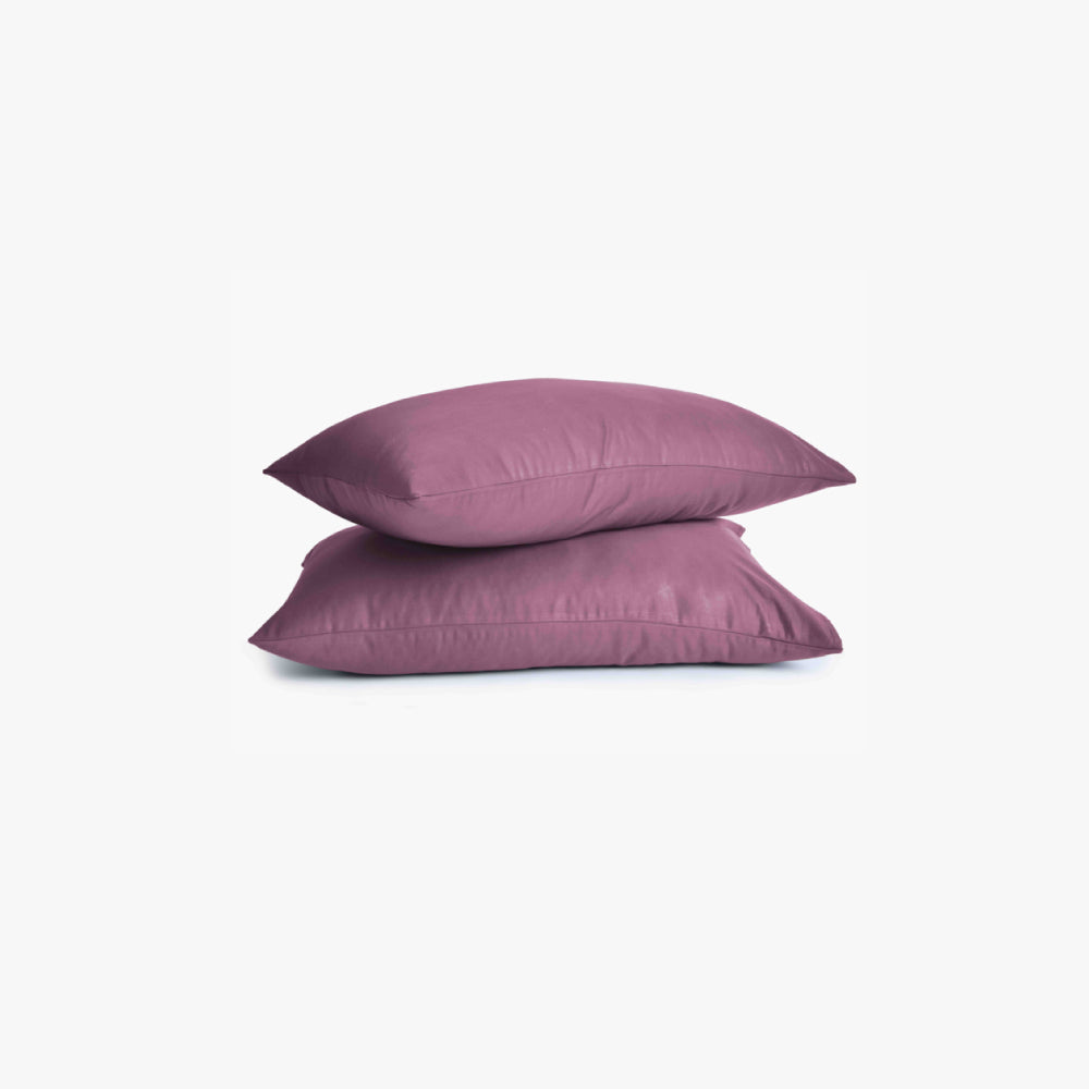 Plum - Organic Cotton Pillowcases