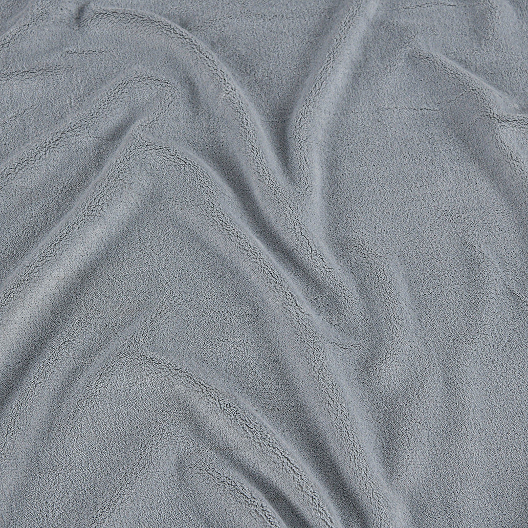 Sherpa Teddy Fleece Blanket - Silver Blue