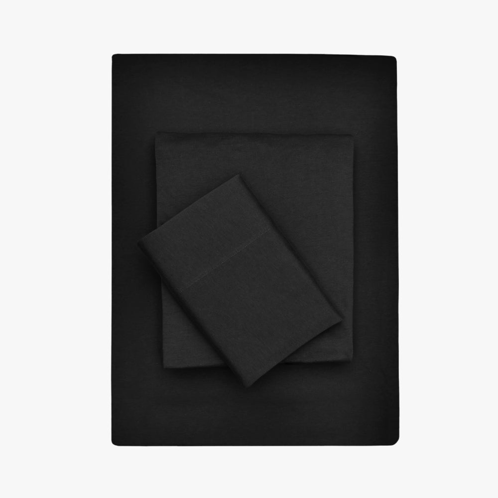 Jersey Sheet Set - Black