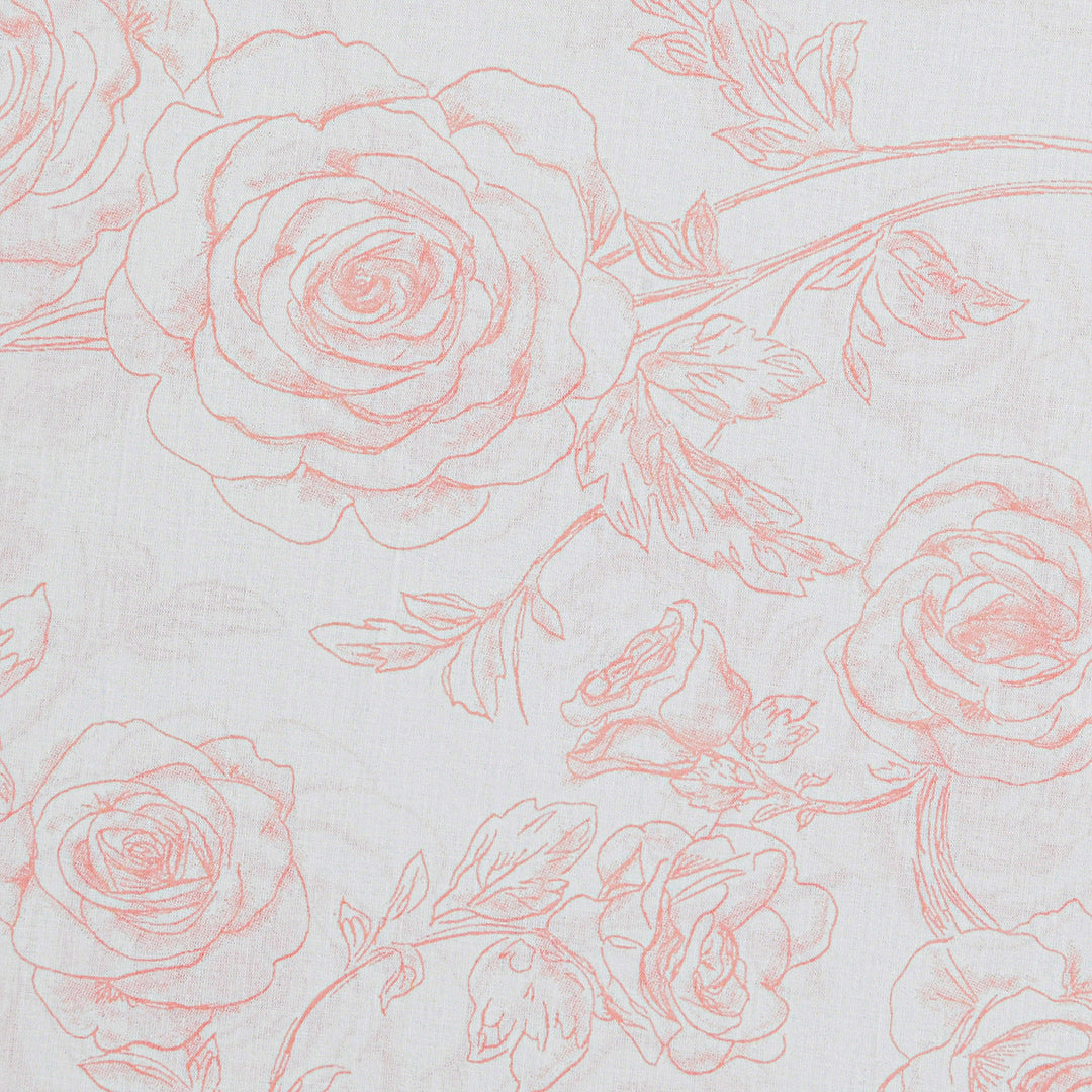 Sketchy Coral Red - Cotton Sheet Set