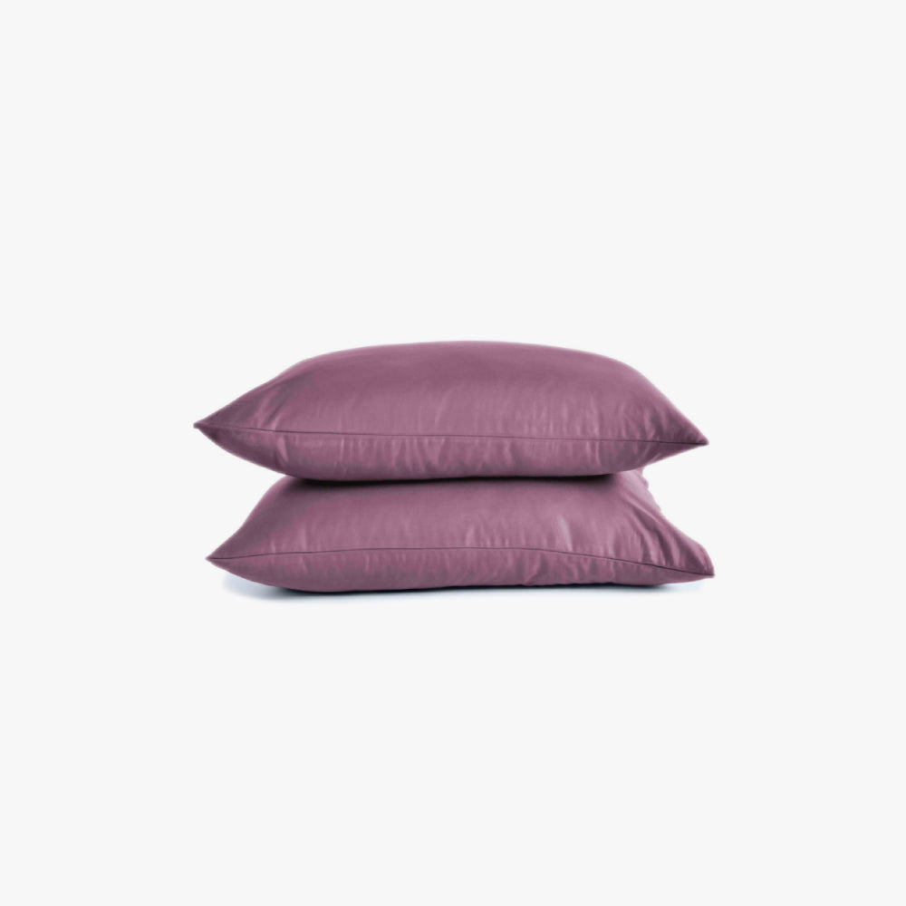 Plum - Organic Cotton Pillowcases