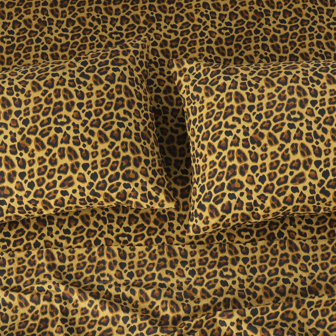 Leopard Brown - Cotton Sheet Set