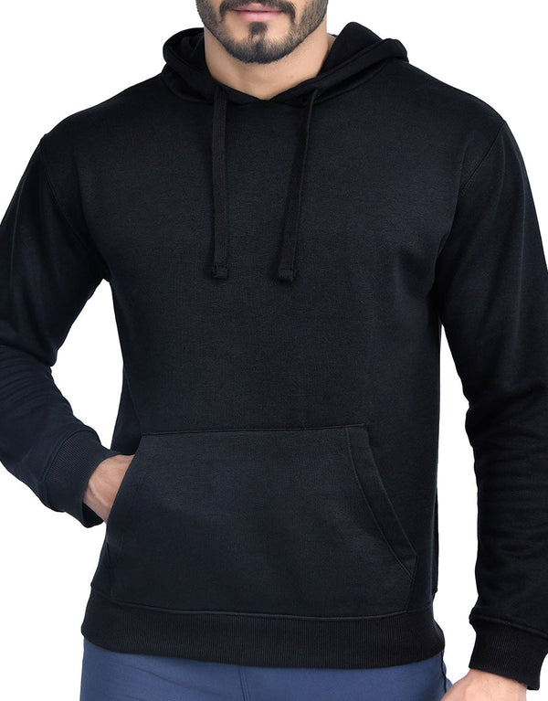 Hampton Ridge- Long Sleeve Men’s Pullover Hooded -Black