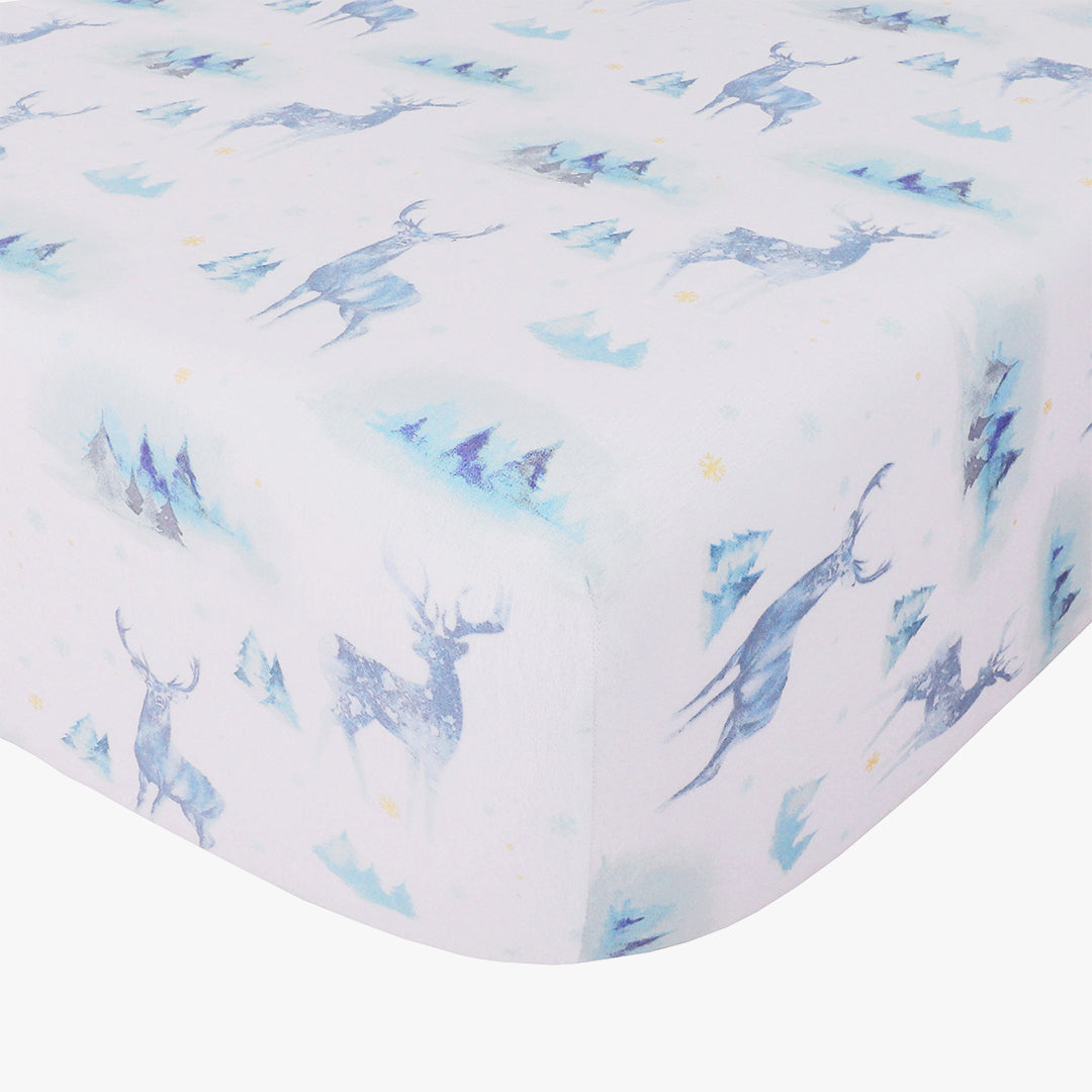 Double Brushed Flannel Sheet Set -Stag