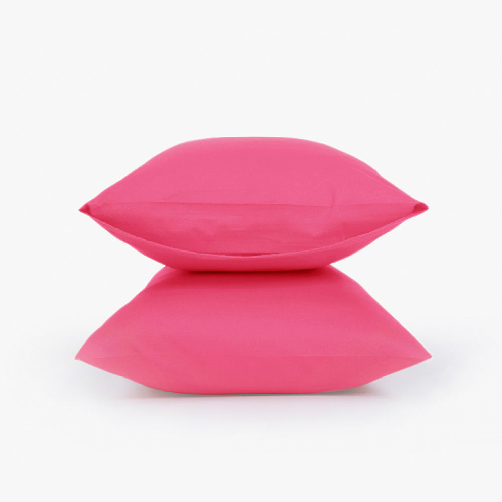 Fucia Pink - Cotton Sateen Pillowcases